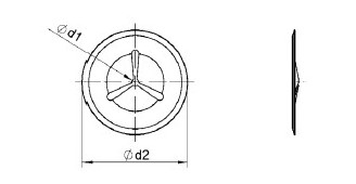 ISO - samosvorná úchytka D 2 ZI