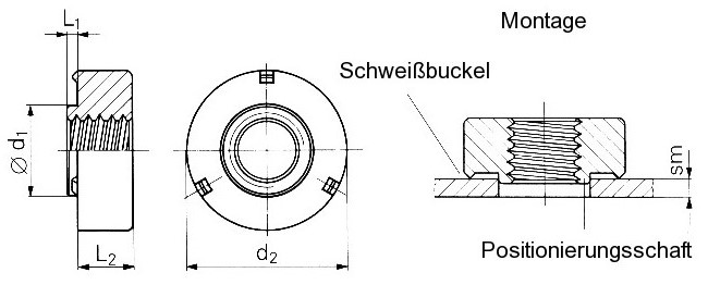PEM - Přivař.matice WNS-M4