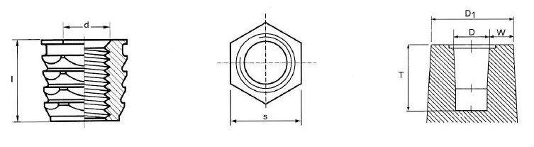 PEM - Závitová vložka NFPA-M3