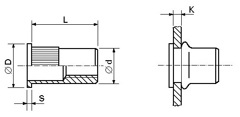 Nýt. matice M4 RC/ROF 3,0,nerez (FILKO)