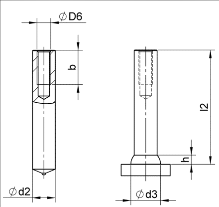 ID 12 x 80 - M8x12 - 4.8  s ker.kr