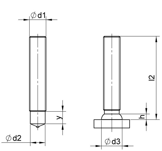 MPF 12 x 35 St37-3 pozink.+žlutě pochrom.